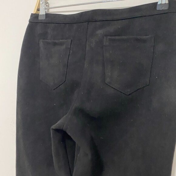June & Hudson Black Suede Pants Size Small - Picture 6 of 6